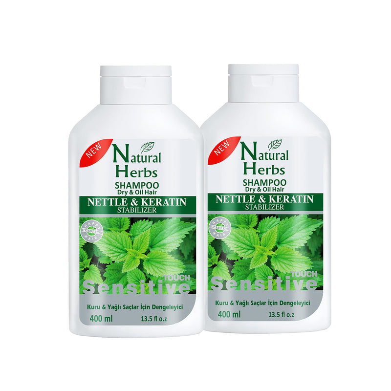 2er Set Brennnessel & Keratin Shampoo 2 x 400ml