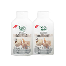 2er Set Knoblauch Keratin Shampoo 2 x 400ml