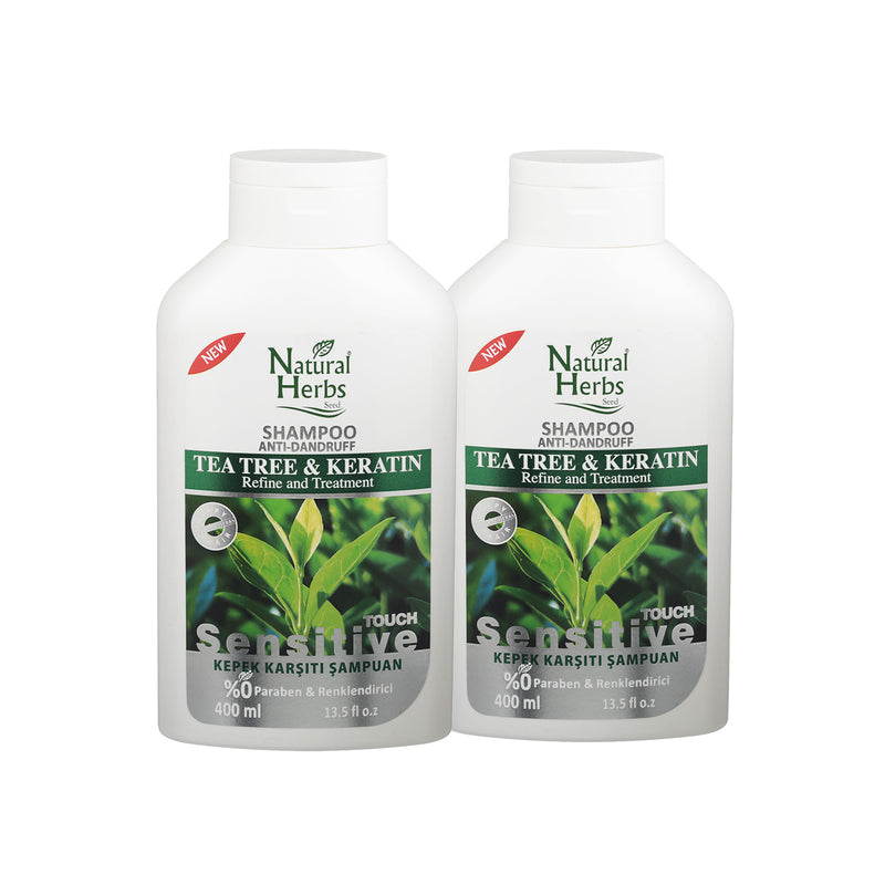 2er Set Tea Tree & Keratin Shampoo 2 x 400ml